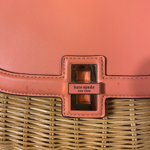 Kate Spade Gracie Wicker Medium Top-handle or Crossbody Handbag - Picture 3 of 11